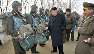 North Korean leader Kim Jong Un inspects army unit