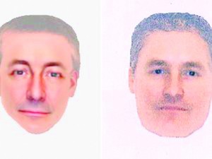 Retratos computadorizados de homem que pode estar ligado ao desaparecimento de Madeleine.