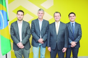 Equipe do BB America: Fernando Vasconcelos, Jeff Hammes, Cassio Segura e Erivaldo Filho.