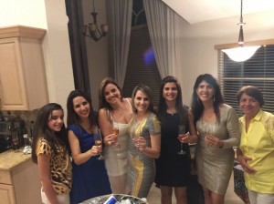 Caca, Patricia, Fabiana, Vanessa, Eliana, Fernanda e Valquiria
