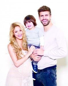 Shakira e family