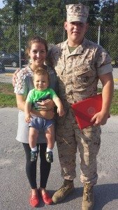 bruna com marido e filho