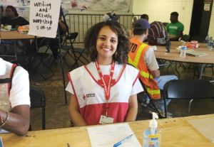 Tassiane vive em Miami e é voluntária do Red Cross.