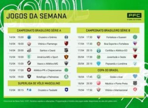 Confira a tabela de jogos da semana do PFC