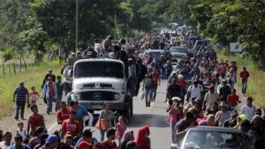 fronteira caravana imigrantes México